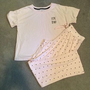 SO brand Baby Pink Pajama Set